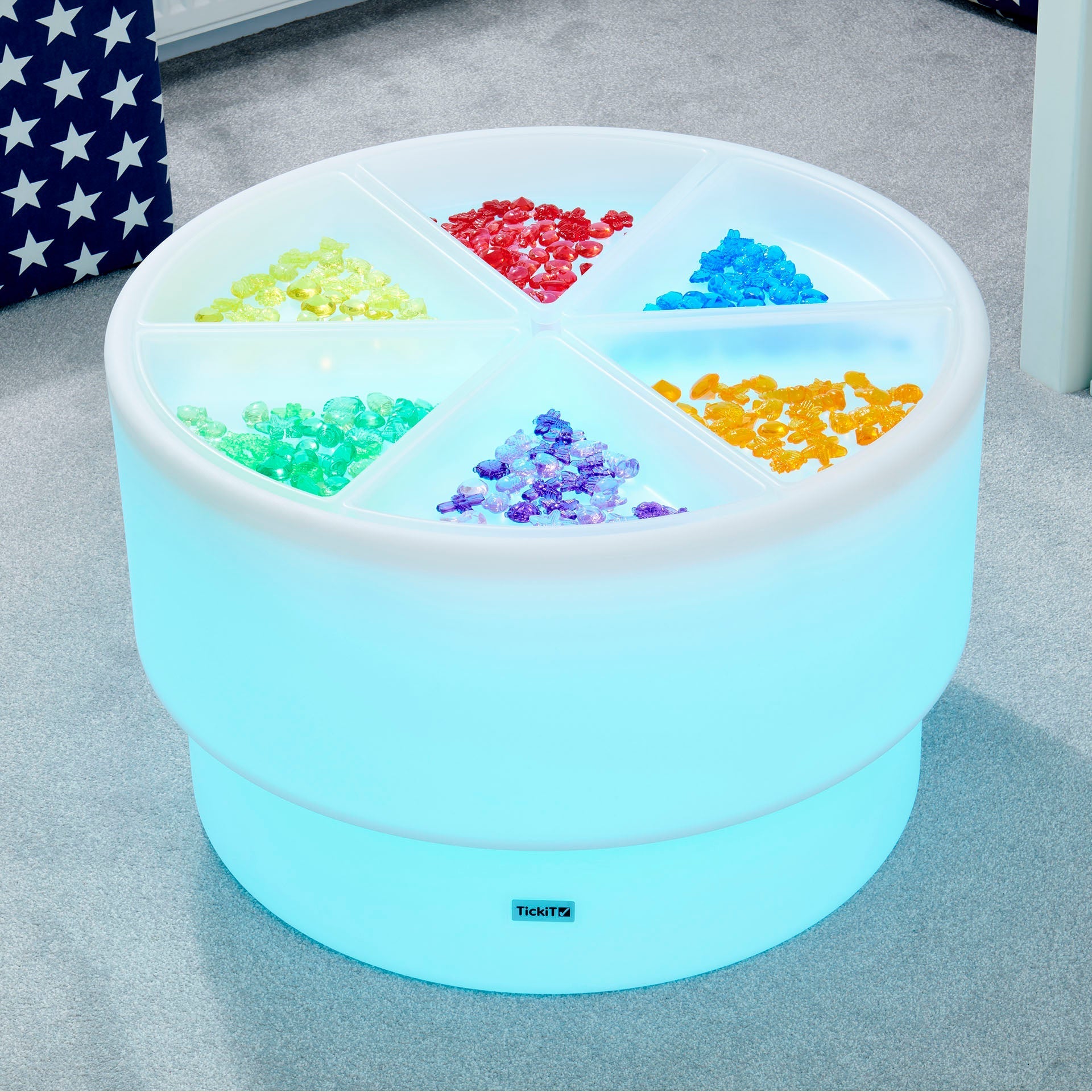 Tickit Sensory Mood Discovery Table tavolo luminoso con vassoi