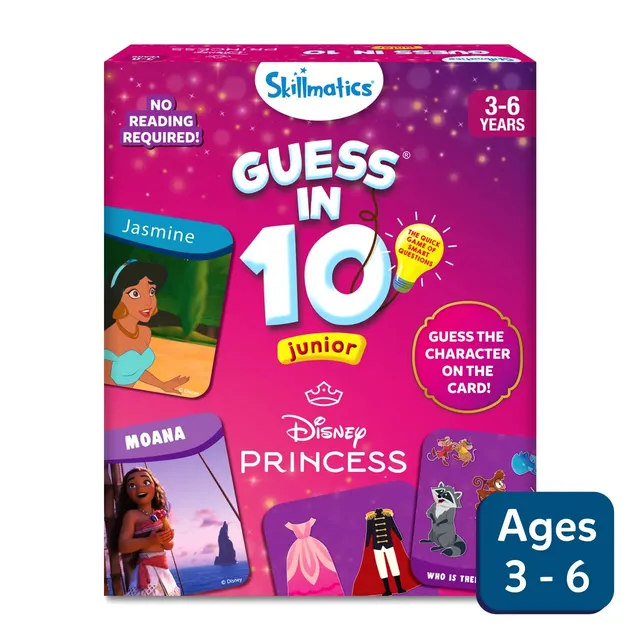 Skillmatics Guess in 10 Junior Disney Princess carte 3-6 anni