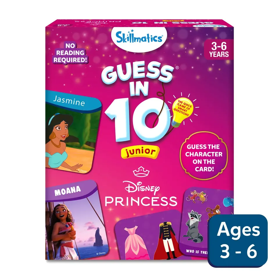Skillmatics Guess in 10 Junior Disney Princess carte 3-6 anni