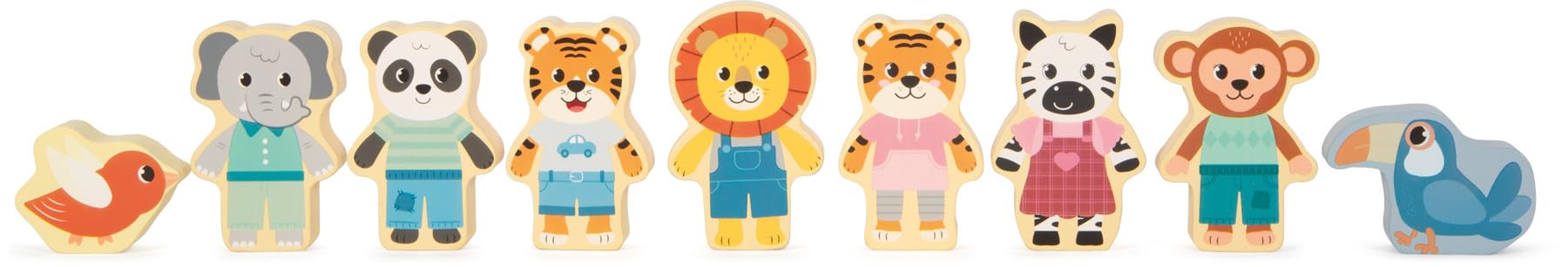 smallfoot Jungle Friends 12768 blocchi legno 50 pezzi da 1 anno