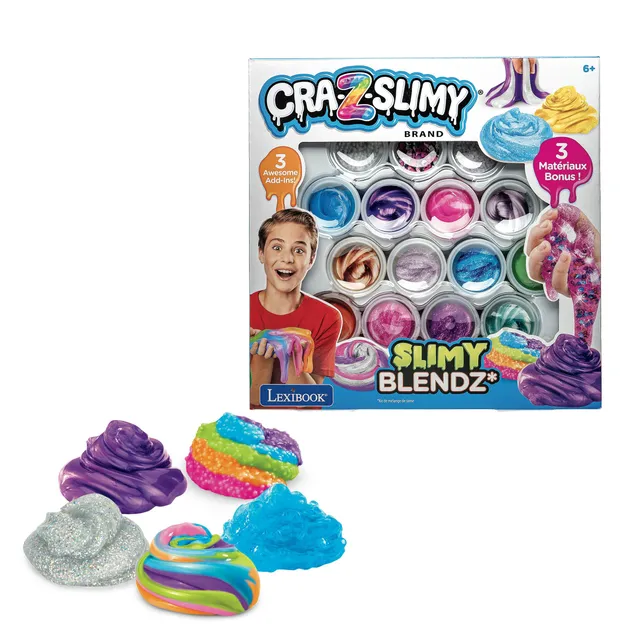 Lexibook CRSLIM4 kit slime 12 colori con glitter