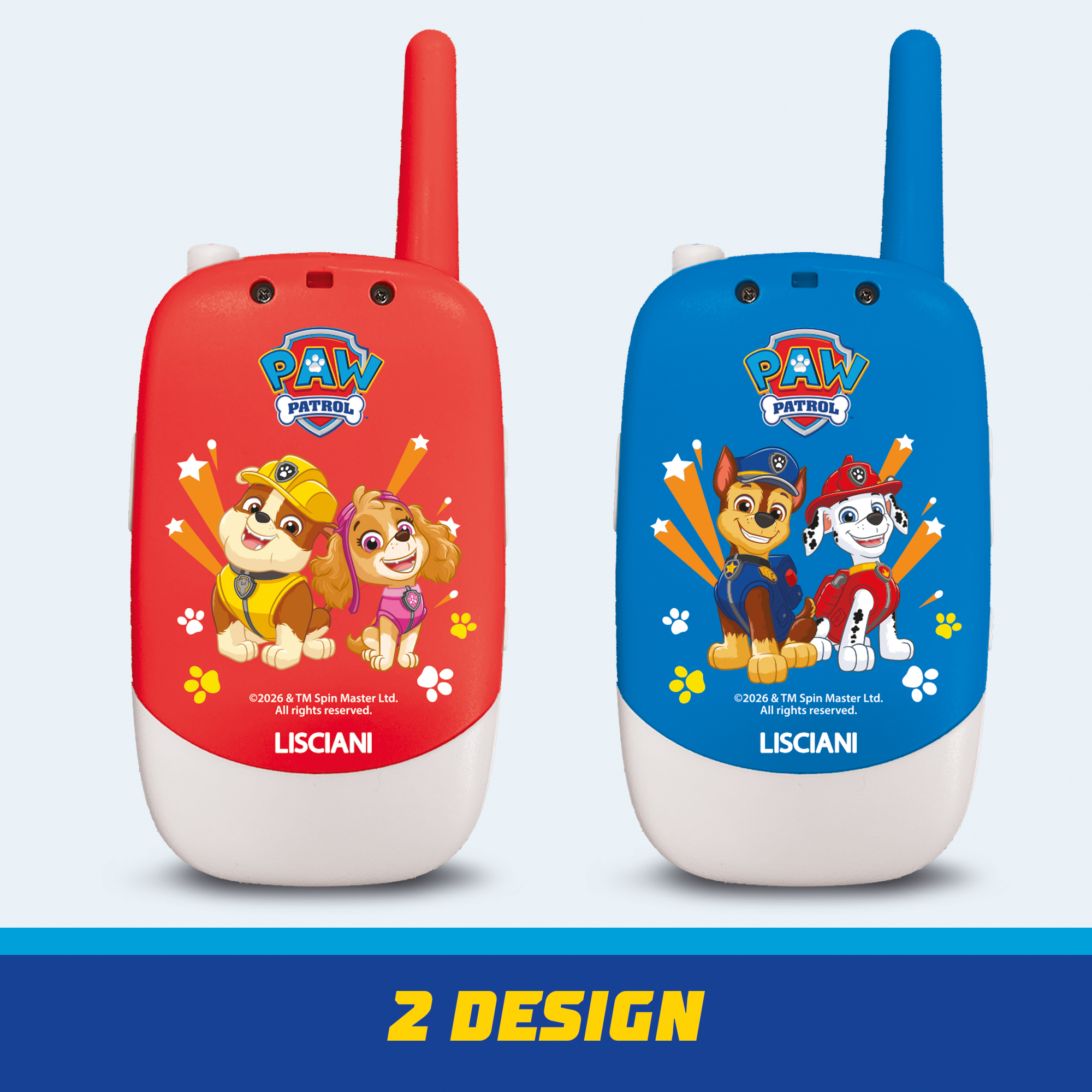Lisciani Paw Patrol Video Walkie Talkie set 2 pezzi
