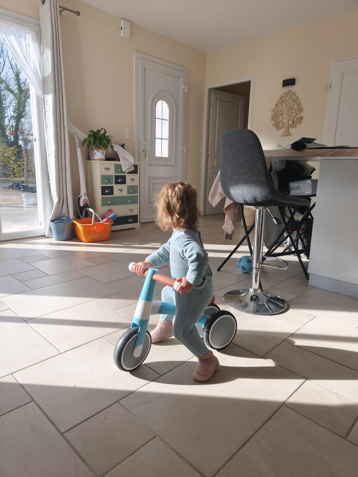 Hape Triciclo Azzurro Balance Bike 3 Ruote 18 Mesi