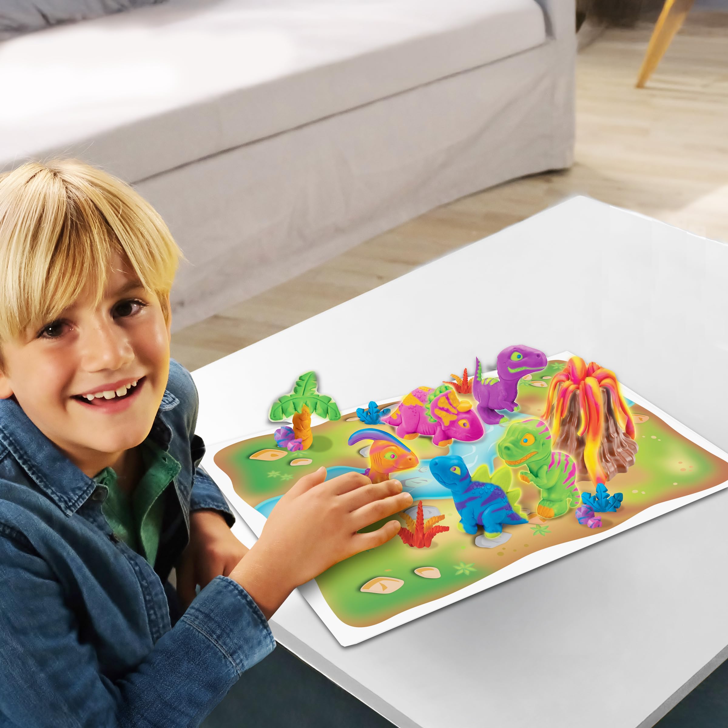 Lexibook CRDOUGH11 Dino pasta modellabile fluorescente