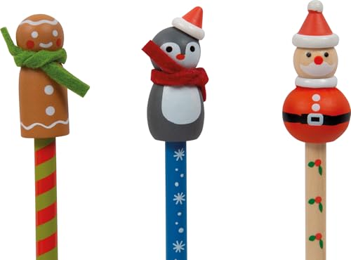smallfoot Natale set 6 matite legno personaggi