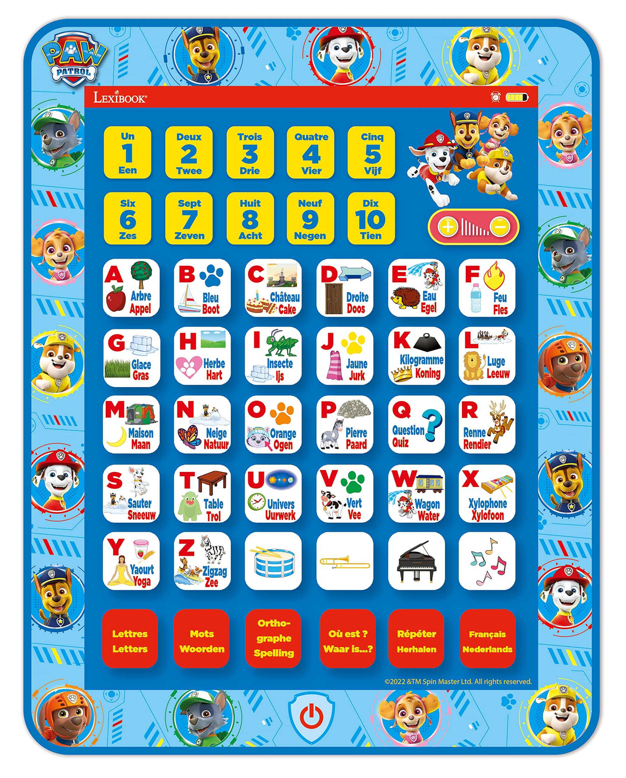 Lexibook JCPAD002PAi10 tablet educativo Paw Patrol blu