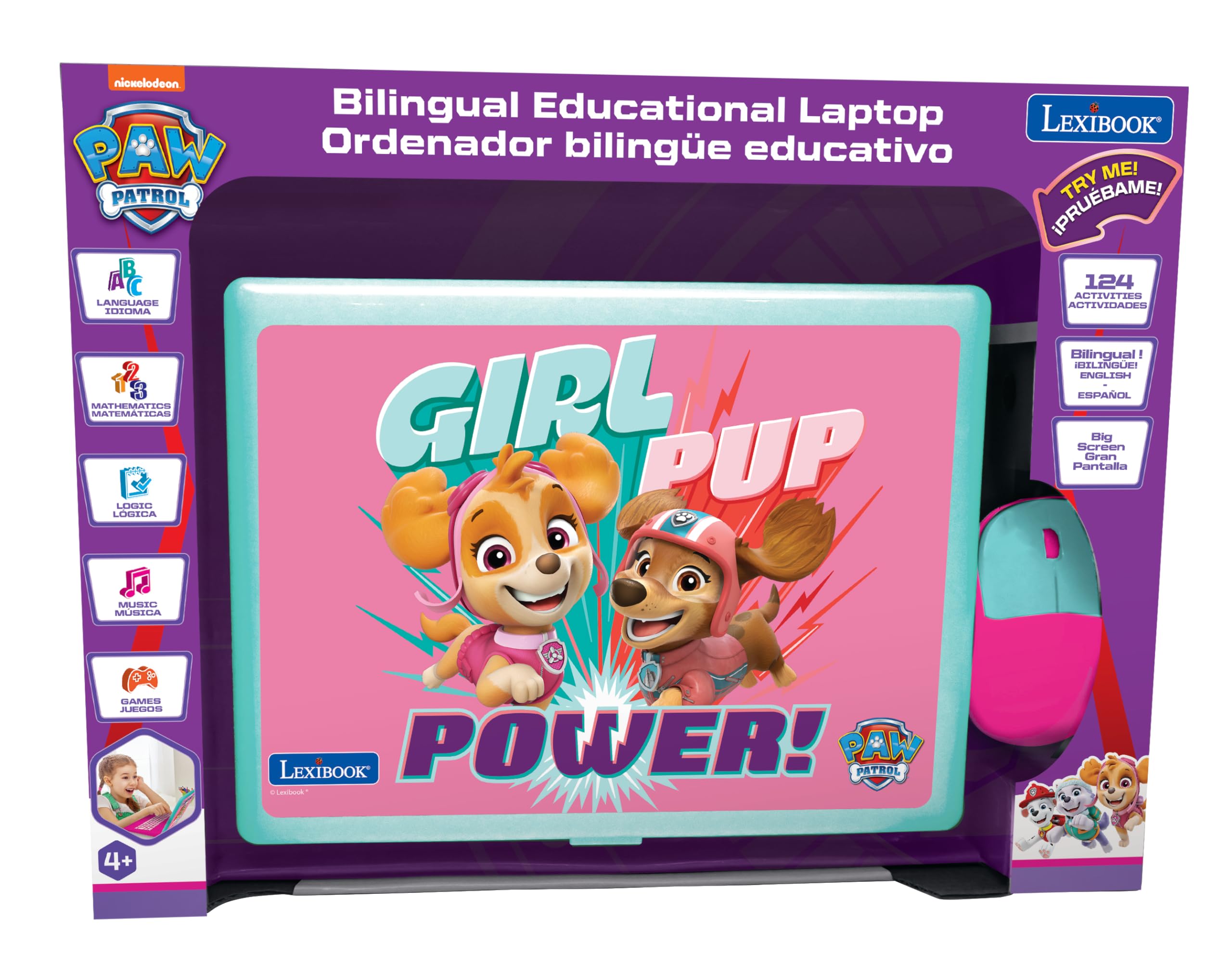 Lexibook Paw Patrol JC598PAGi2 laptop rosa 124 attività