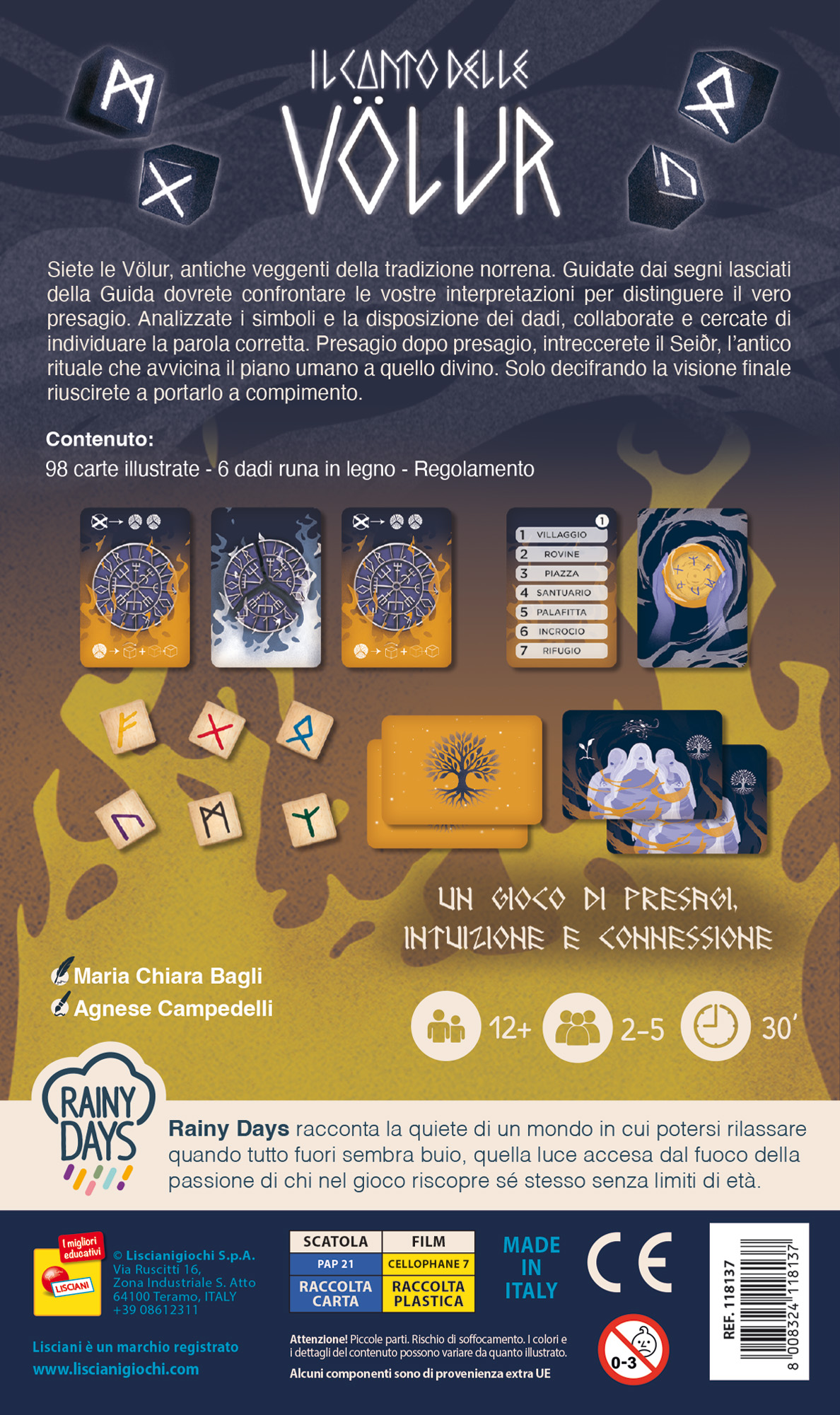 Lisciani Rainy Days Canto delle Volur gioco da tavolo