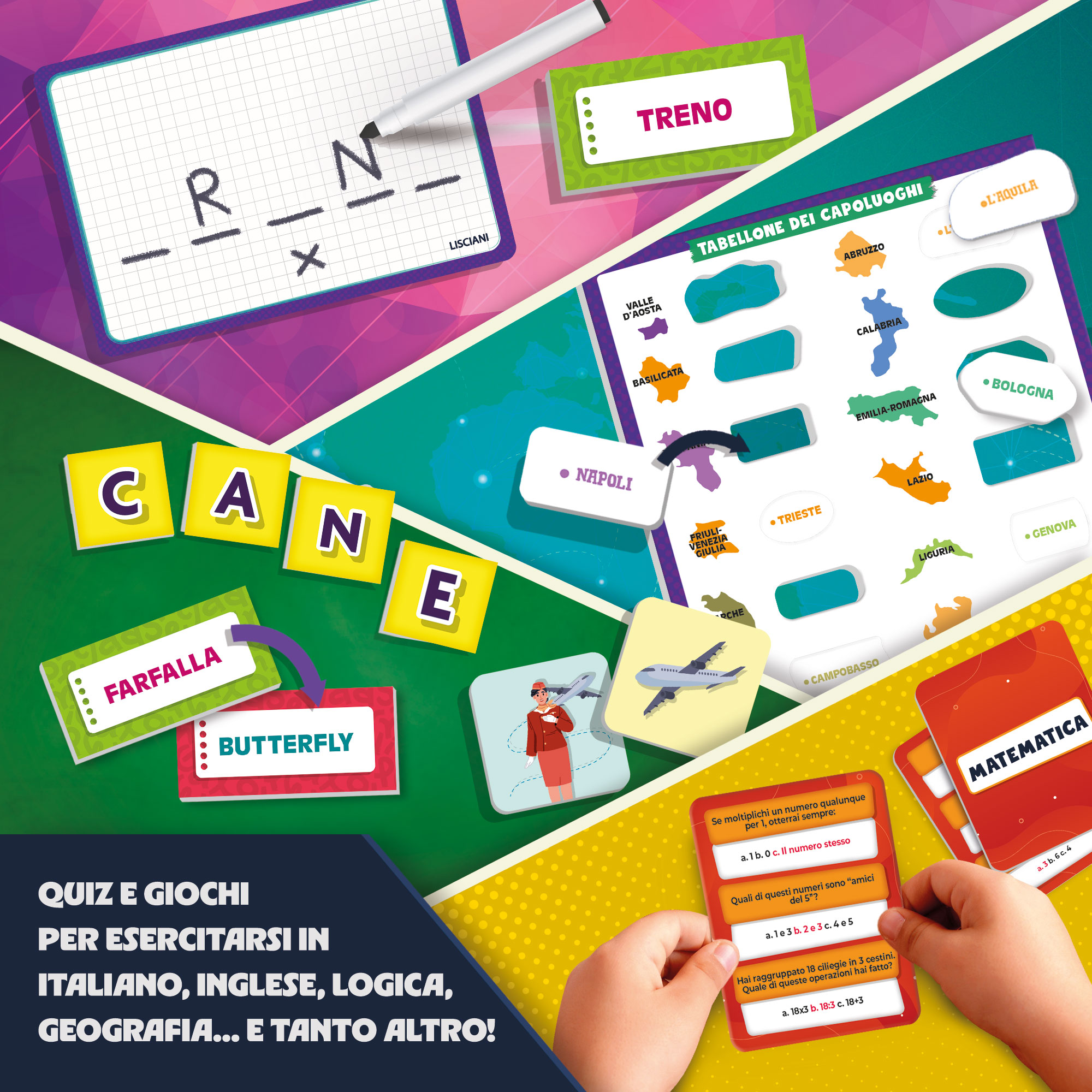 Lisciani I'm a Genius 50 Giochi scatola educativa primaria