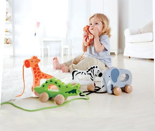 Hape Giraffa Spingi&Tira trainabile in legno dai 12 mesi