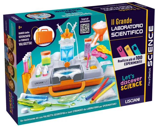 Lisciani I'm a Genius Il Grande Laboratorio Scientifico kit 100 esperimenti