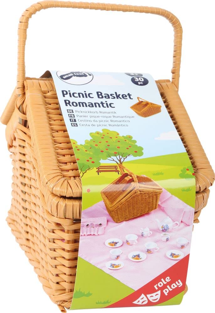 smallfoot 5300 cestino picnic 30 pezzi porcellana