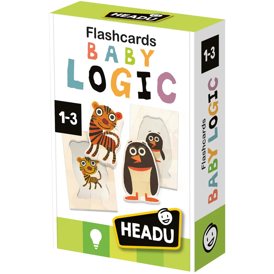 Headu Baby Logic MU23813 flashcards mamma cucciolo 1-3 anni