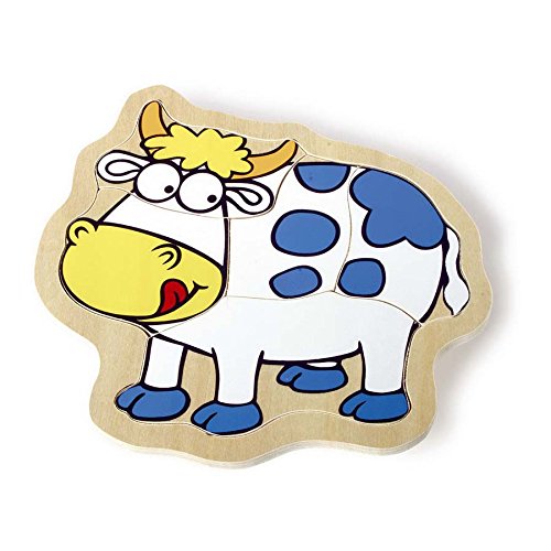 smallfoot 7339 puzzle fattoria scatola legno 4 in 1