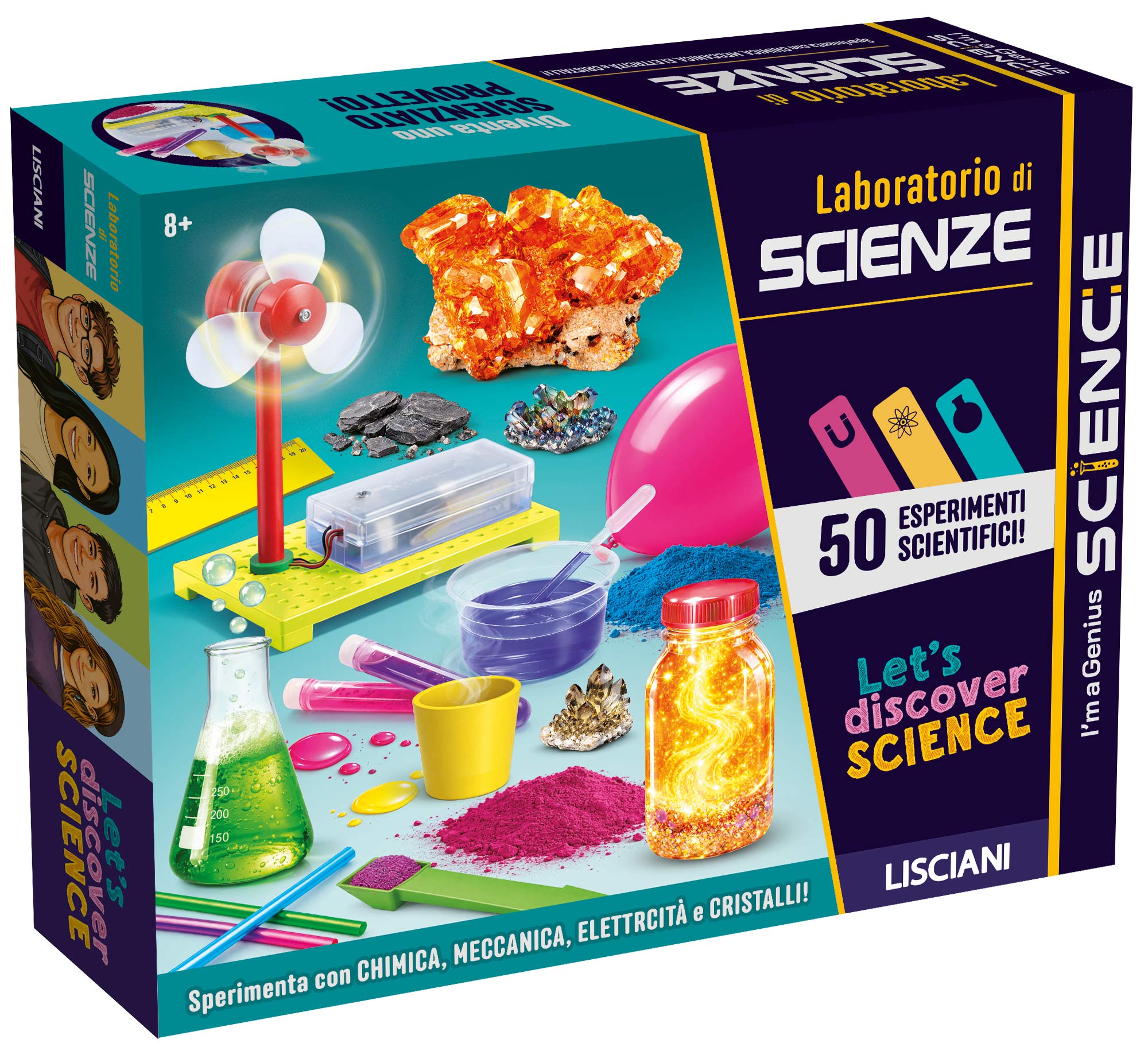 Lisciani I'm a Genius Laboratorio di Scienze kit 50 esperimenti bimbi