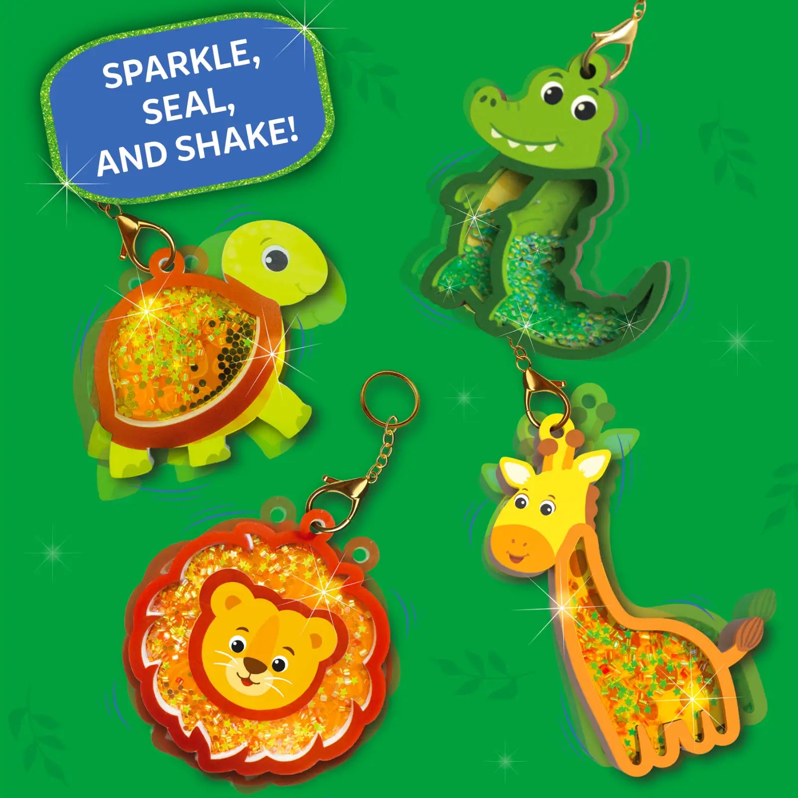 Skillmatics Shake-its Amazing Animals kit portachiavi 4-9 anni