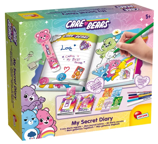 Lisciani Care Bears My Secret Diary diario segreto intercambiabile