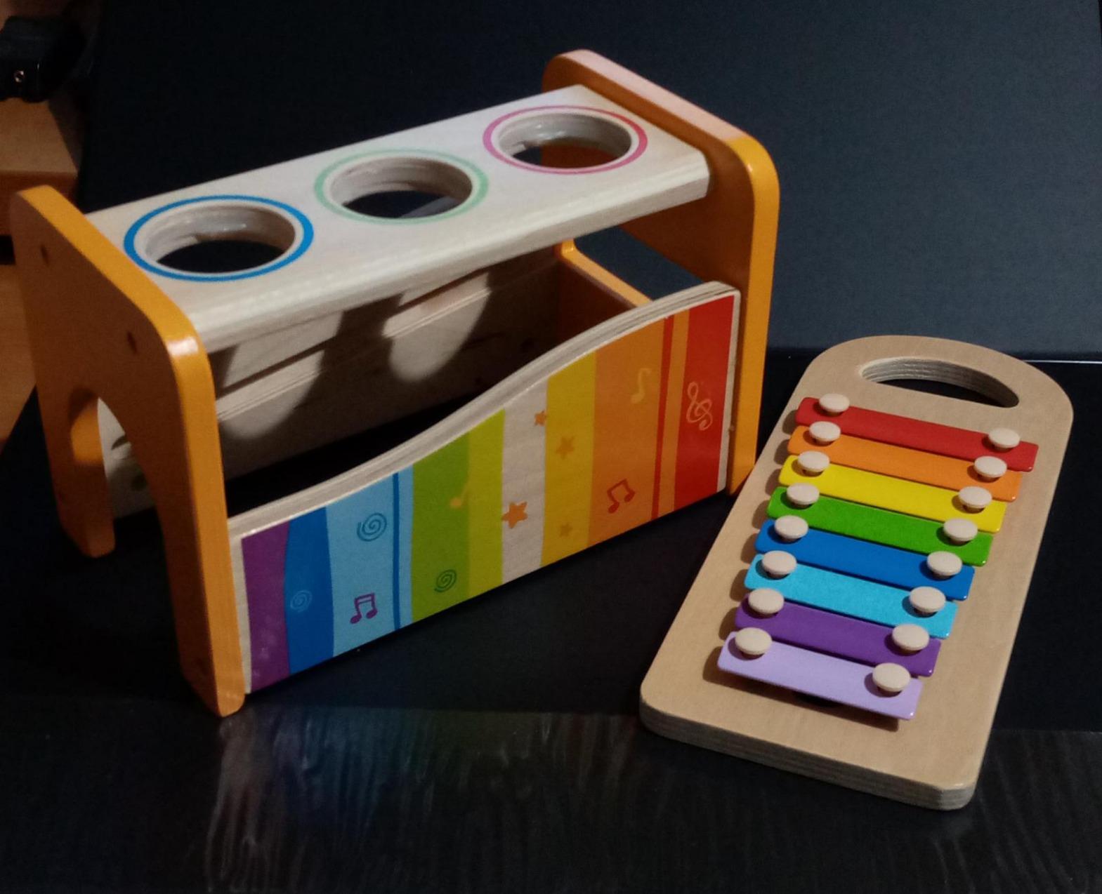 Hape banco palline xilofono in legno per bambini