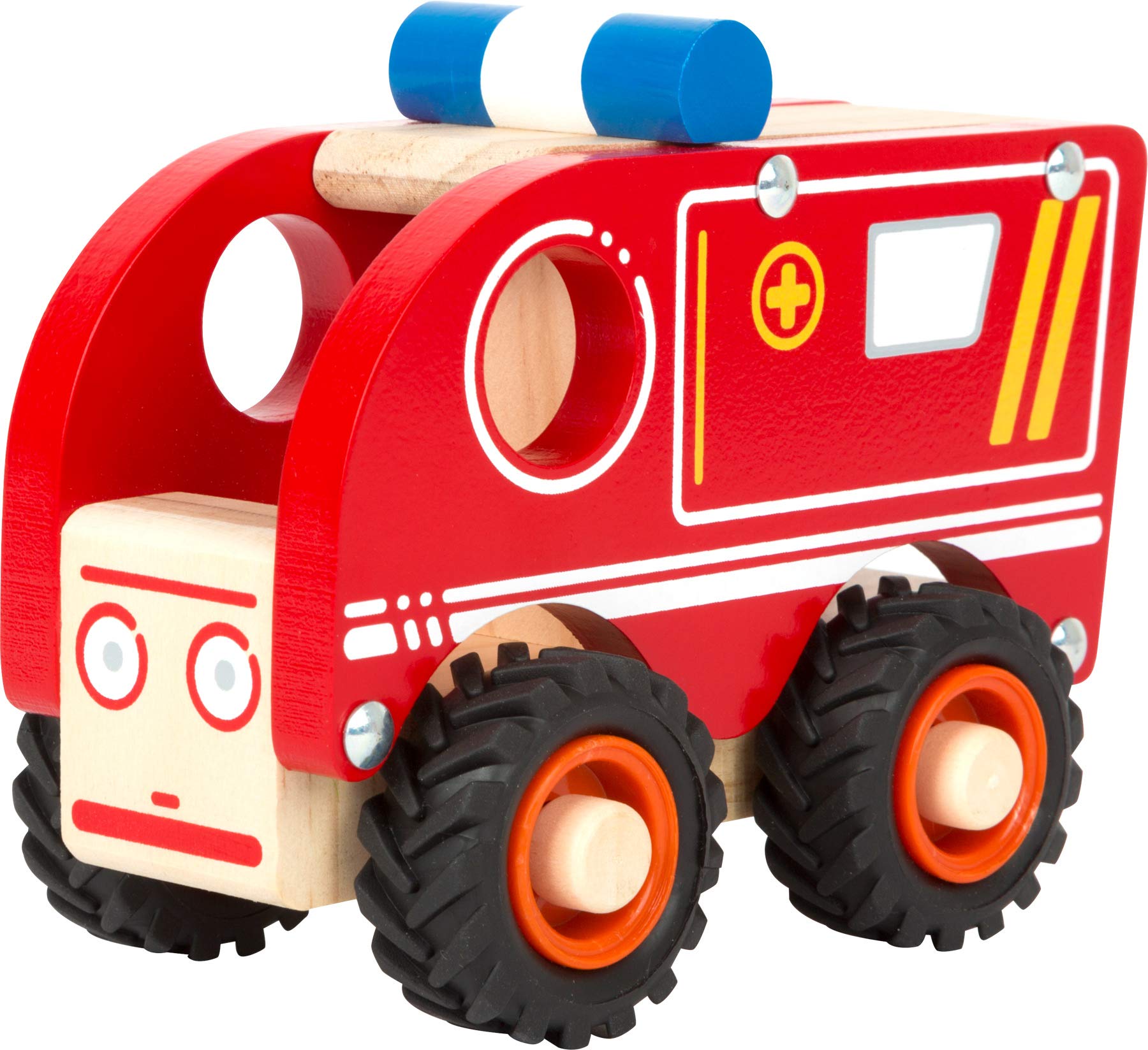 smallfoot 11076 ambulanza legno ruote gommate 18 mesi