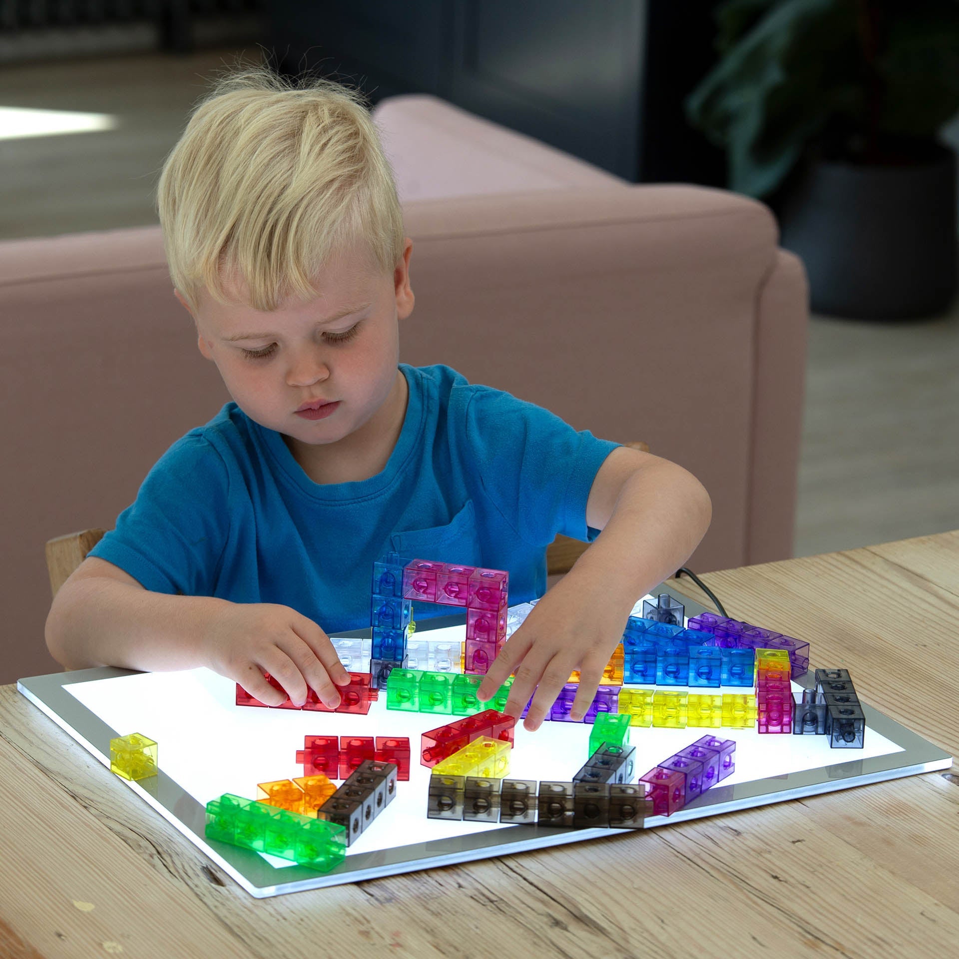 Tickit Translucent Colour Linking Cubes cubetti 100 pezzi