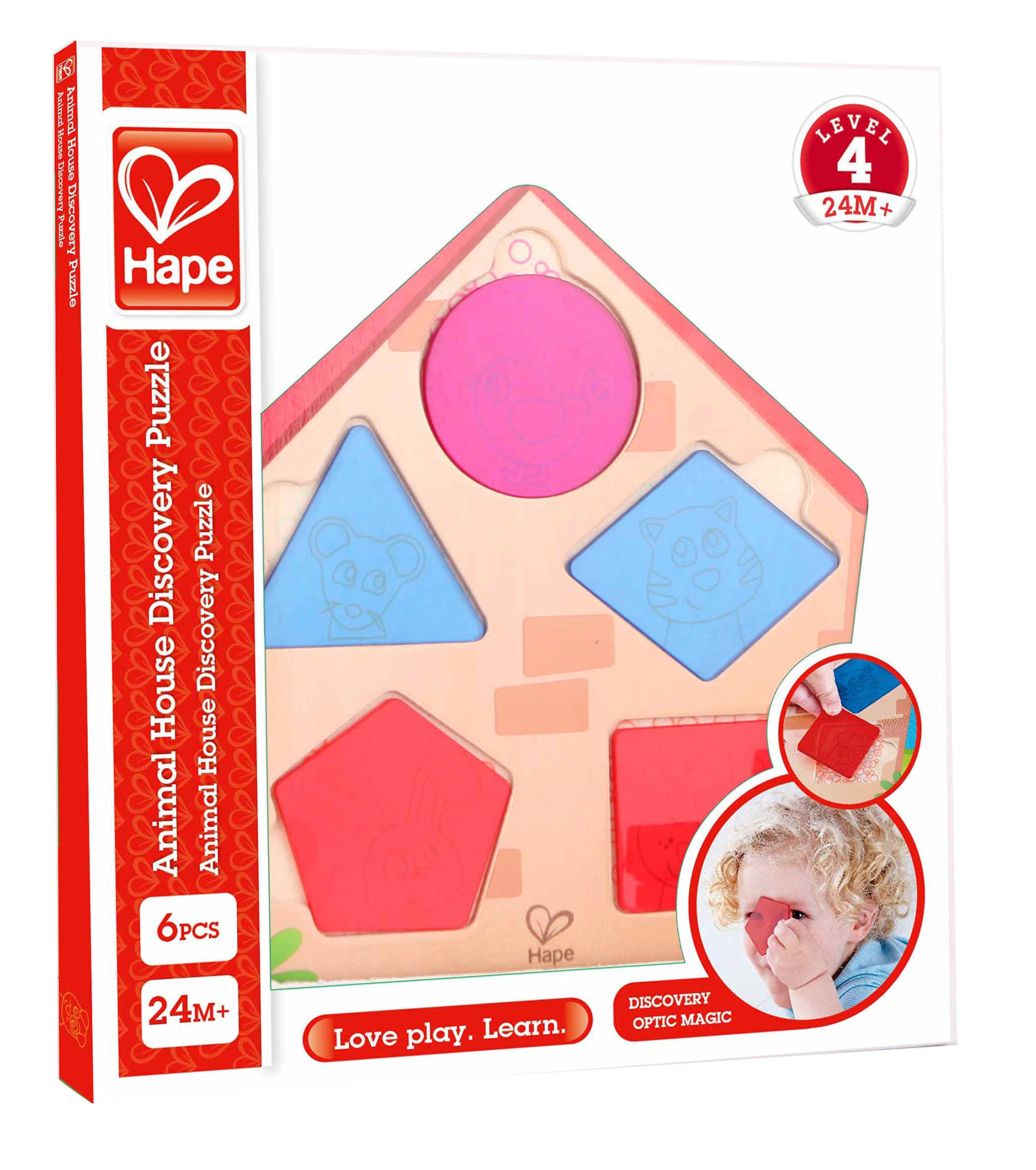 Hape E1613 Puzzle in Legno Colorato per Bambini 24 Mesi