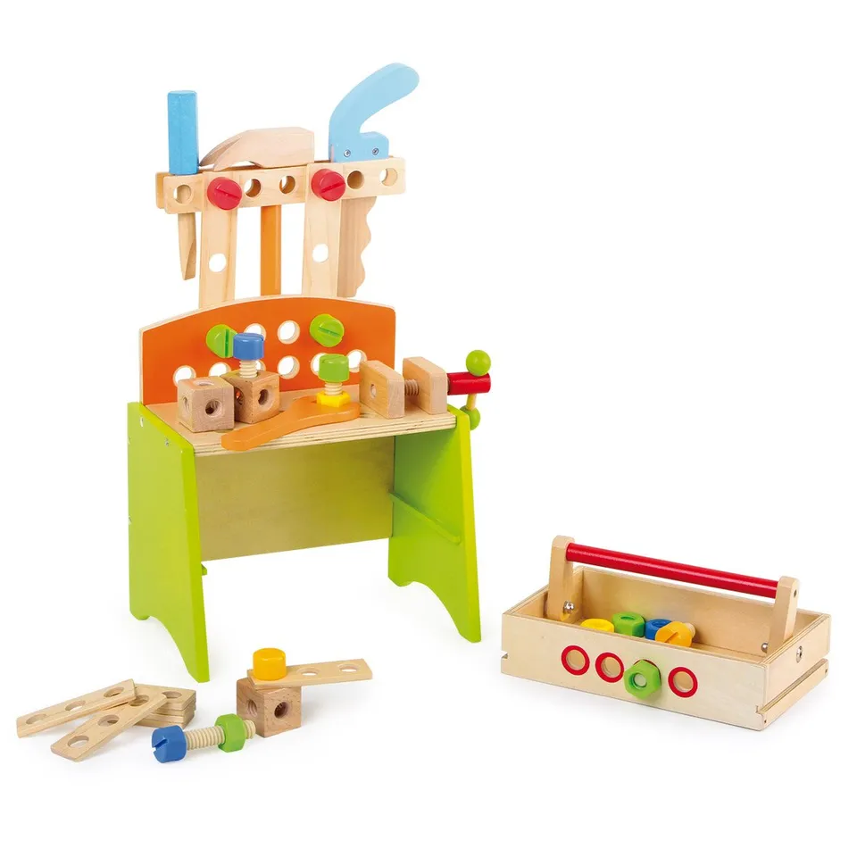 smallfoot 5840 banco lavoro deluxe legno bambini