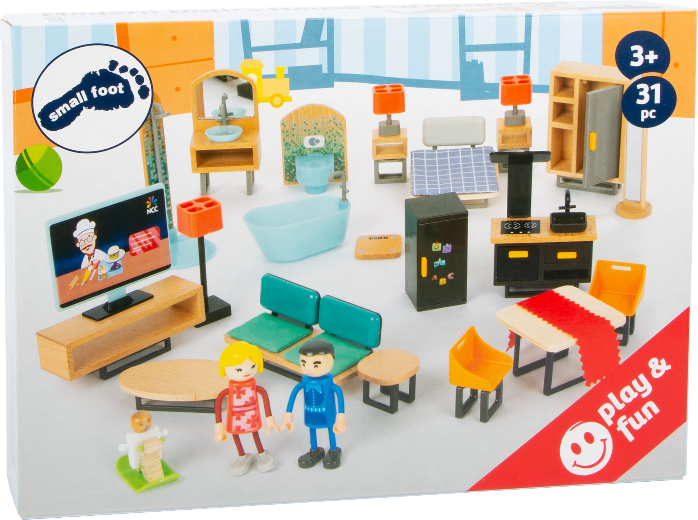 smallfoot set mobili casa bambole moderno completo