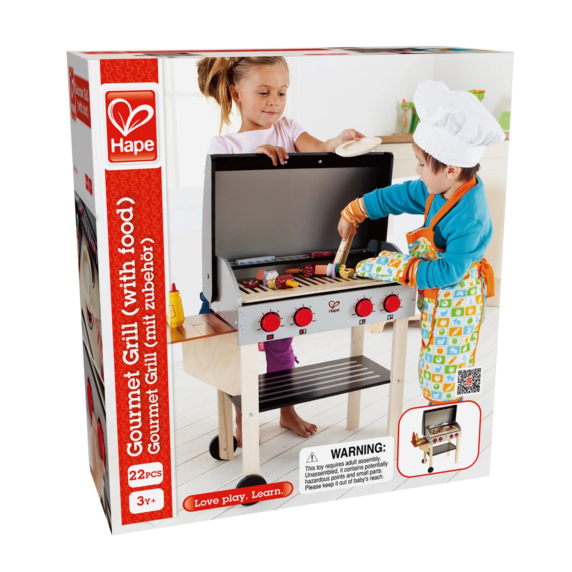 Hape E3127 Griglia del Buongustaio barbecue in legno