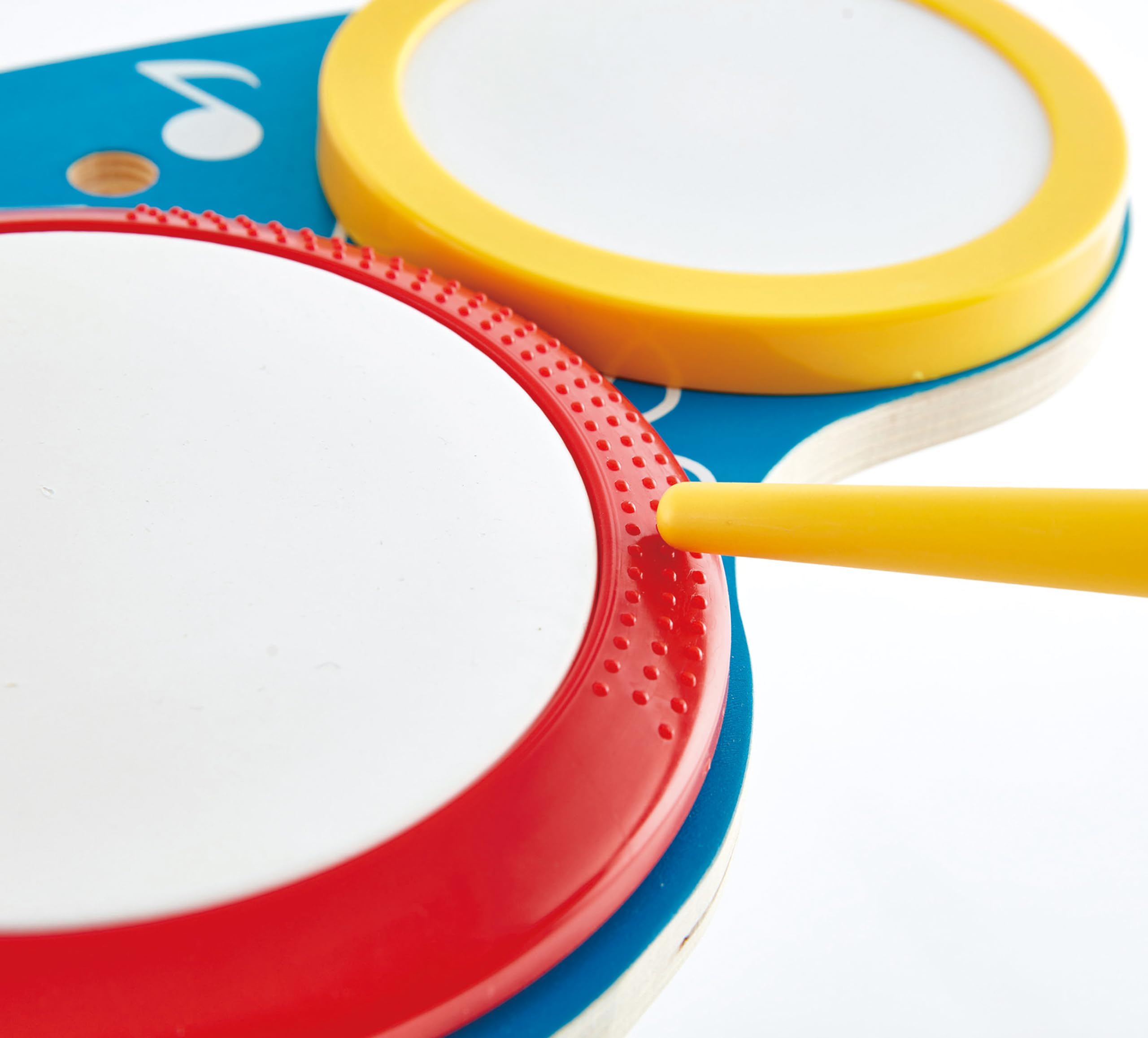 Hape set batteria e piatti batteria giocattolo 3 tamburi