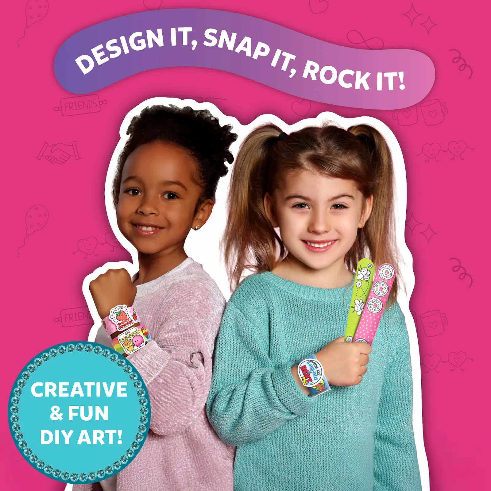 Skillmatics Snap Bandz Friendship Bands kit braccialetti