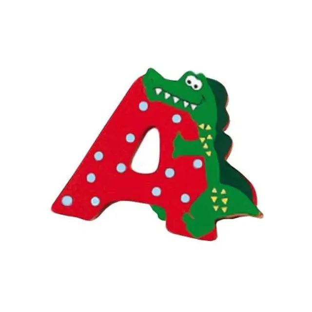 Smallfoot Animal Lettera A in legno decorazione cameretta