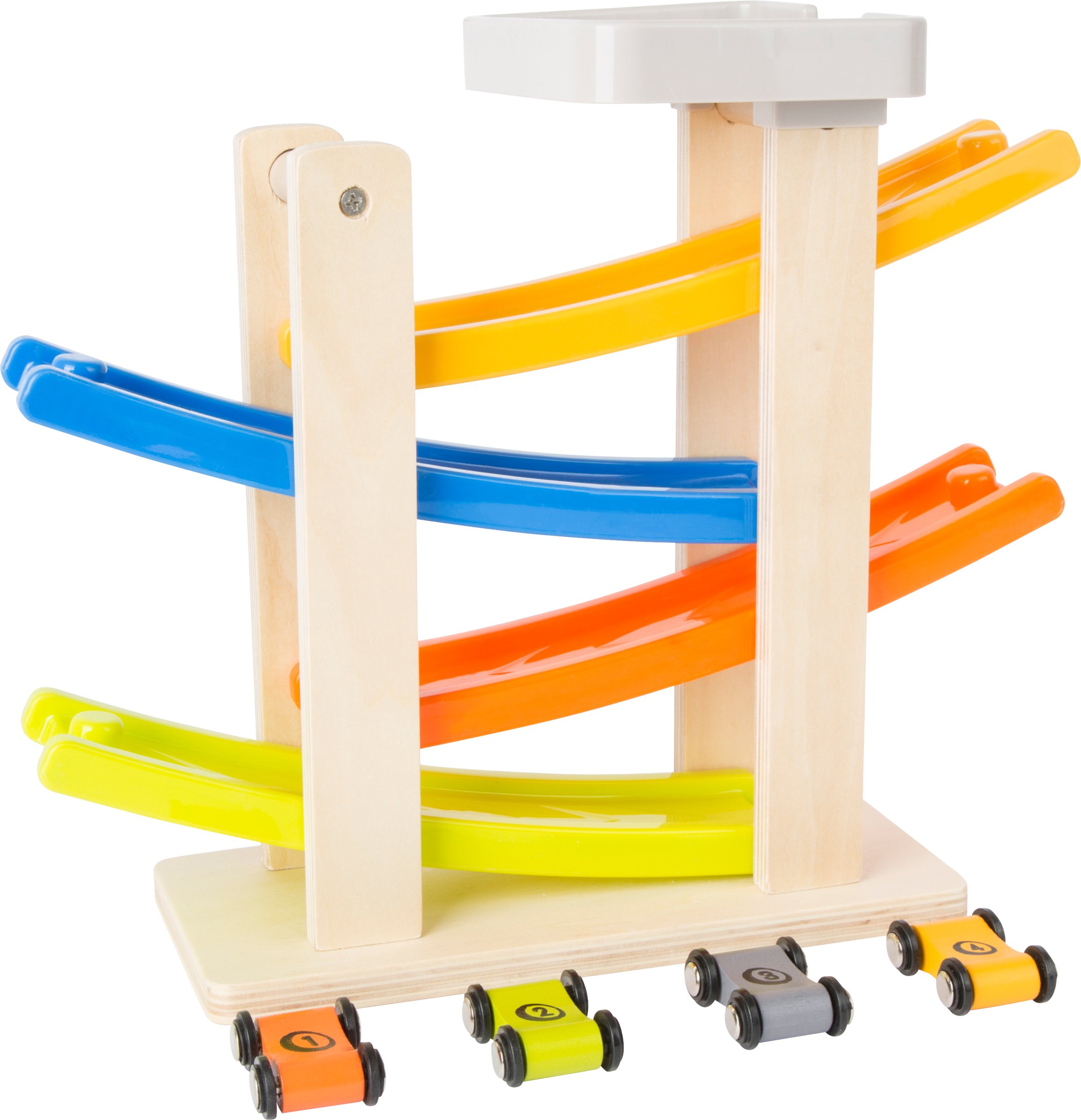 Smallfoot 10602 pista macchinine legno 4 livelli 4 auto