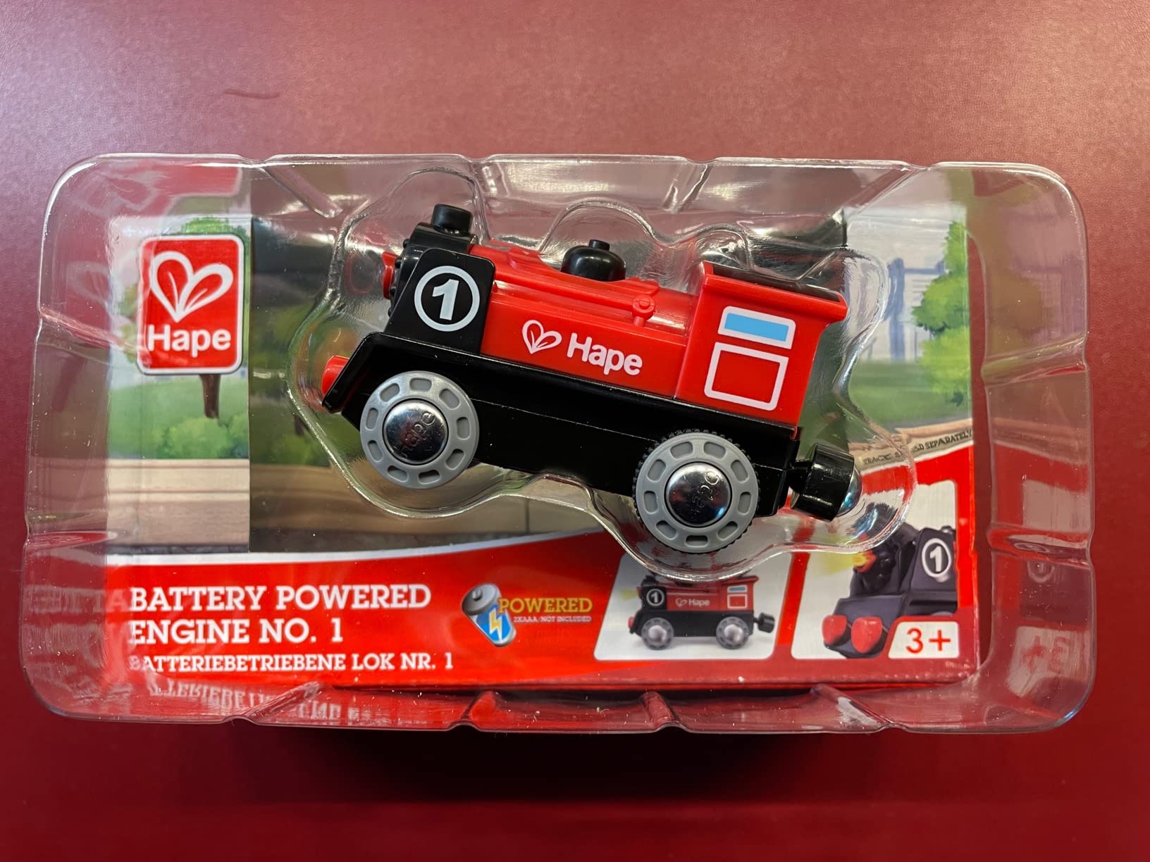 Hape Locomotiva a Batteria trenino rosso con luce