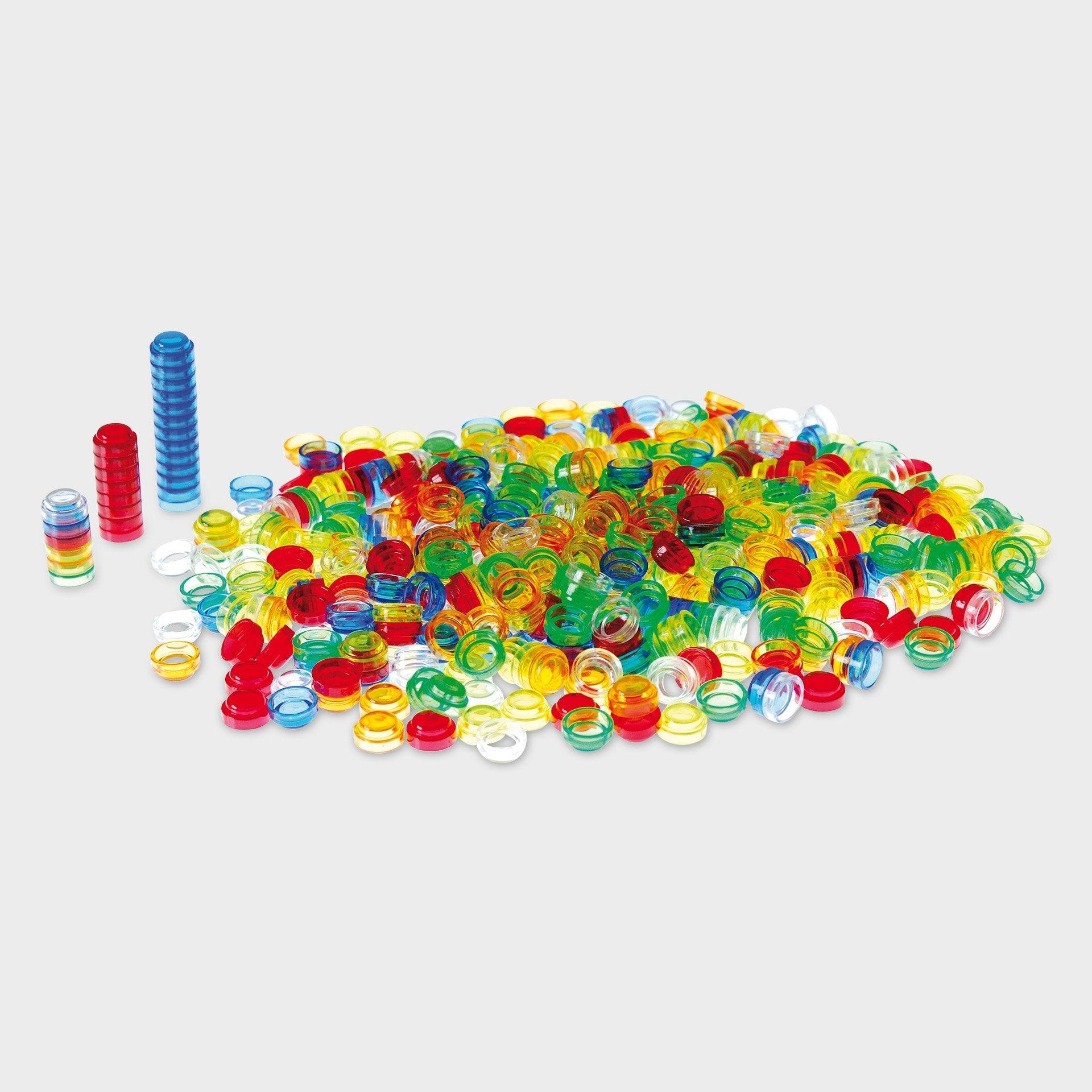 Tickit Translucent Colour Stackable Counters gettoni 500 pezzi