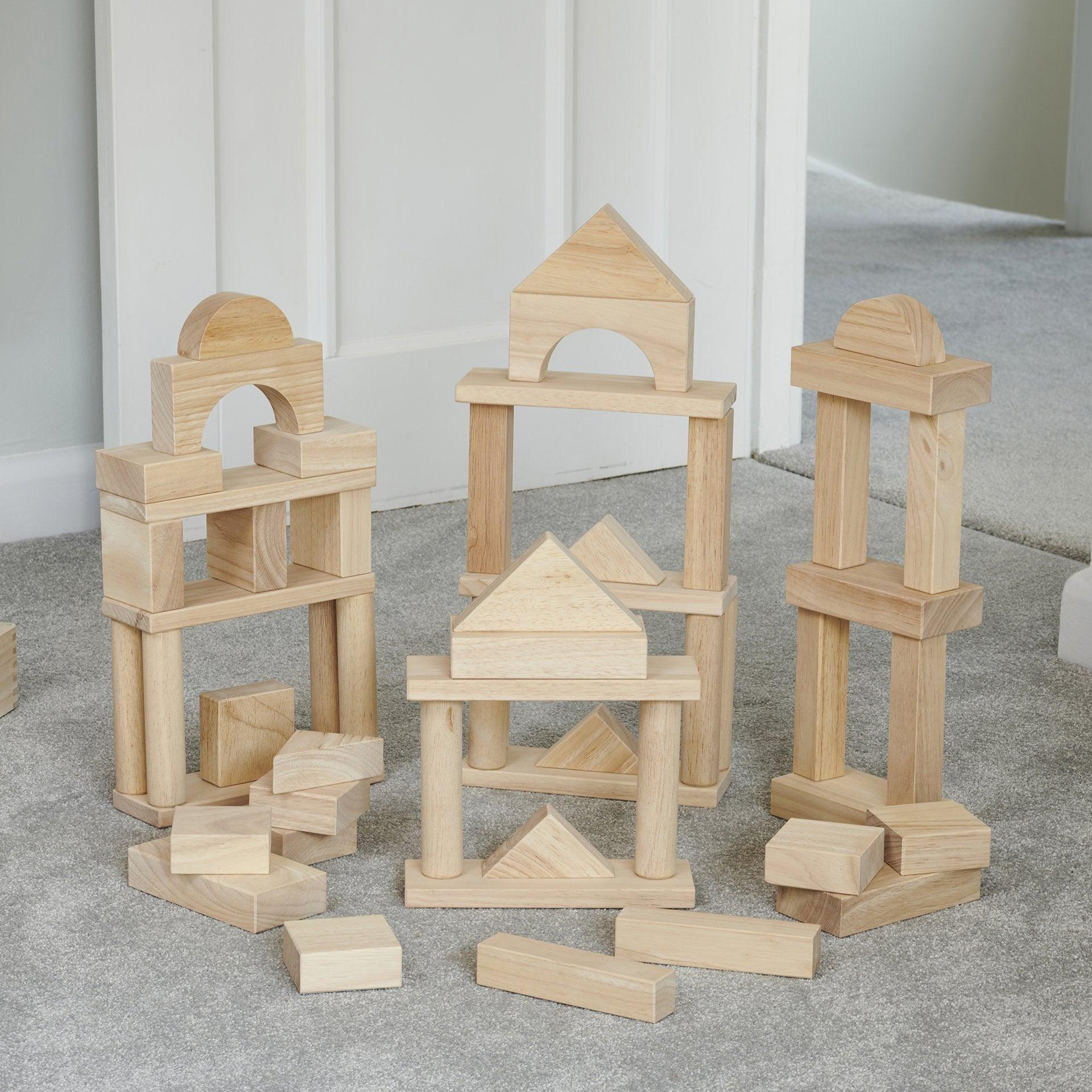 Tickit Wooden Jumbo Block Set costruzioni 54 pezzi da 12 mesi