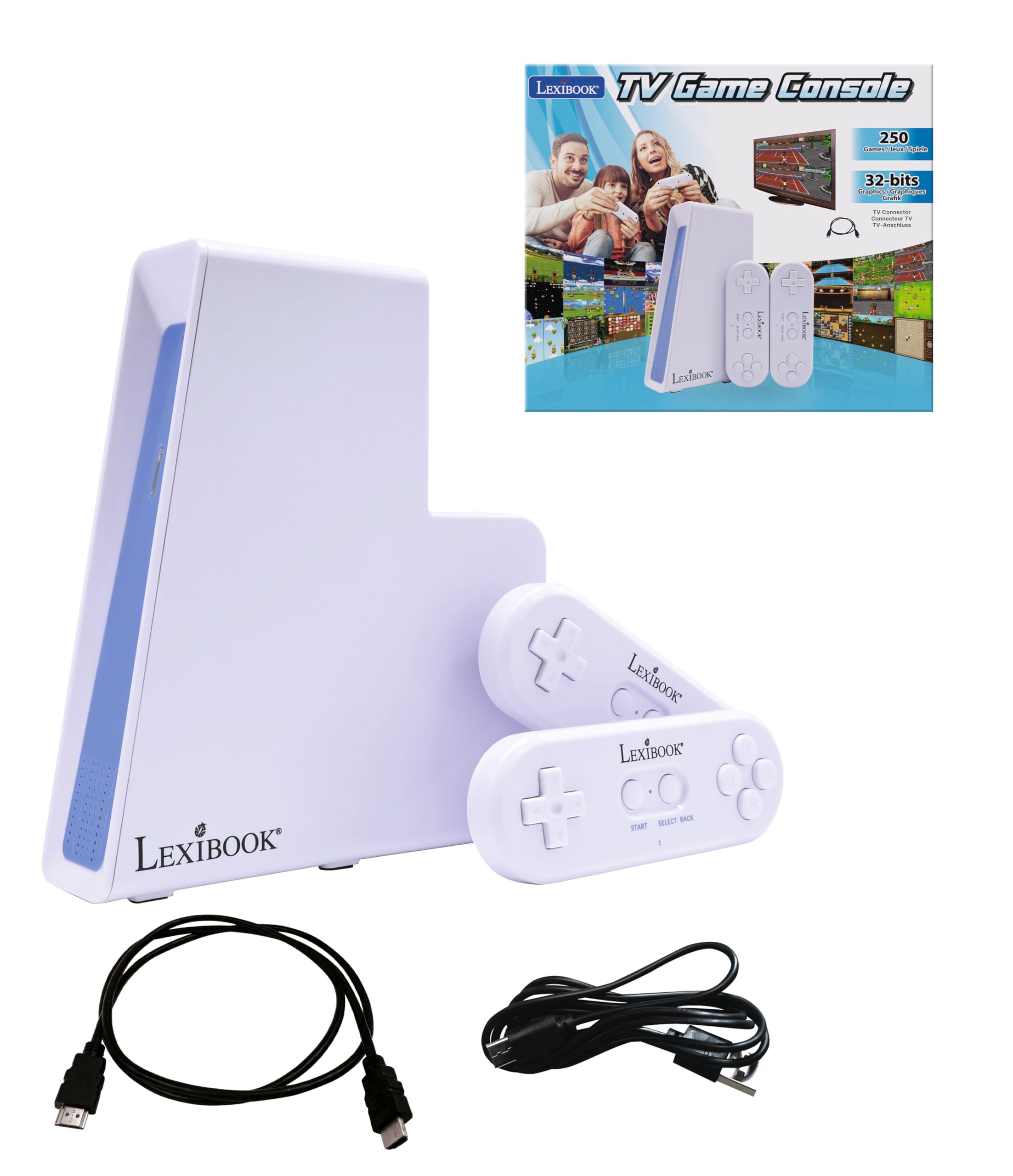 Lexibook JG7440 console TV 250 giochi 2 controller wireless