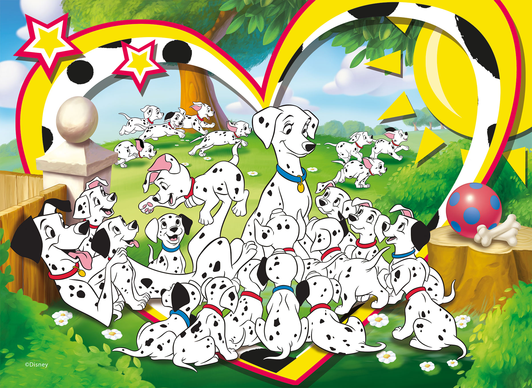 Lisciani Disney Maxifloor 4x48 puzzle bambini Classic Misto double-face