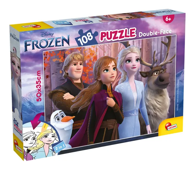 Lisciani Disney Df Plus 108 Frozen 2 puzzle bimbi colorabile