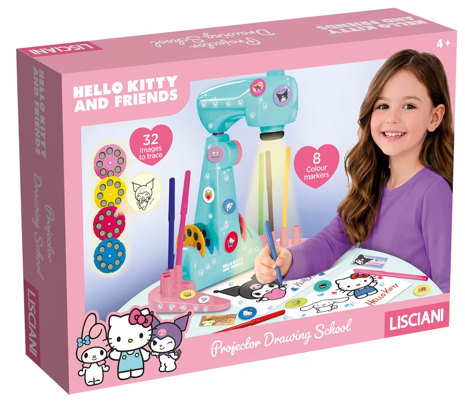Lisciani Hello Kitty Friends Drawing School proiettore disegno
