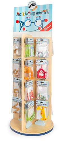 smallfoot 11968 Display Lettere Bambù Legno 208 Pezzi