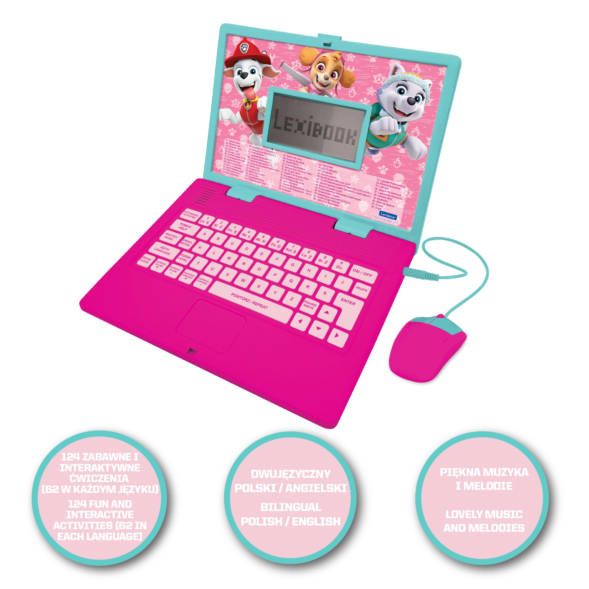 Lexibook Paw Patrol JC598PAGi17 computer rosa bilingue