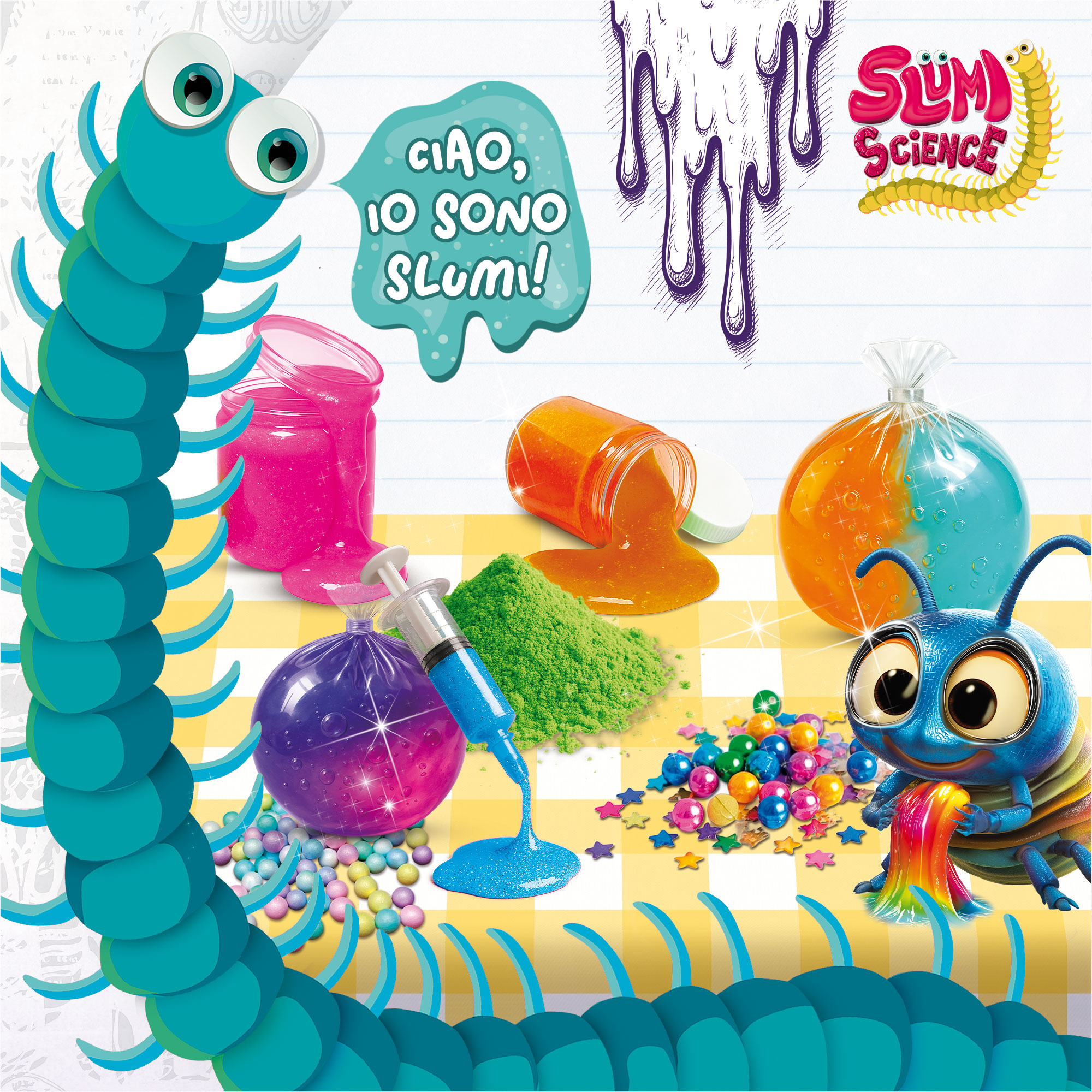 Lisciani Slumi Squish Balls kit creativo sensoriale