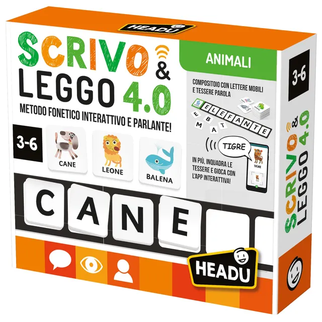 Headu Scrivo & Leggo 4.0 Animali e Ambienti gioco educativo 3-6 anni