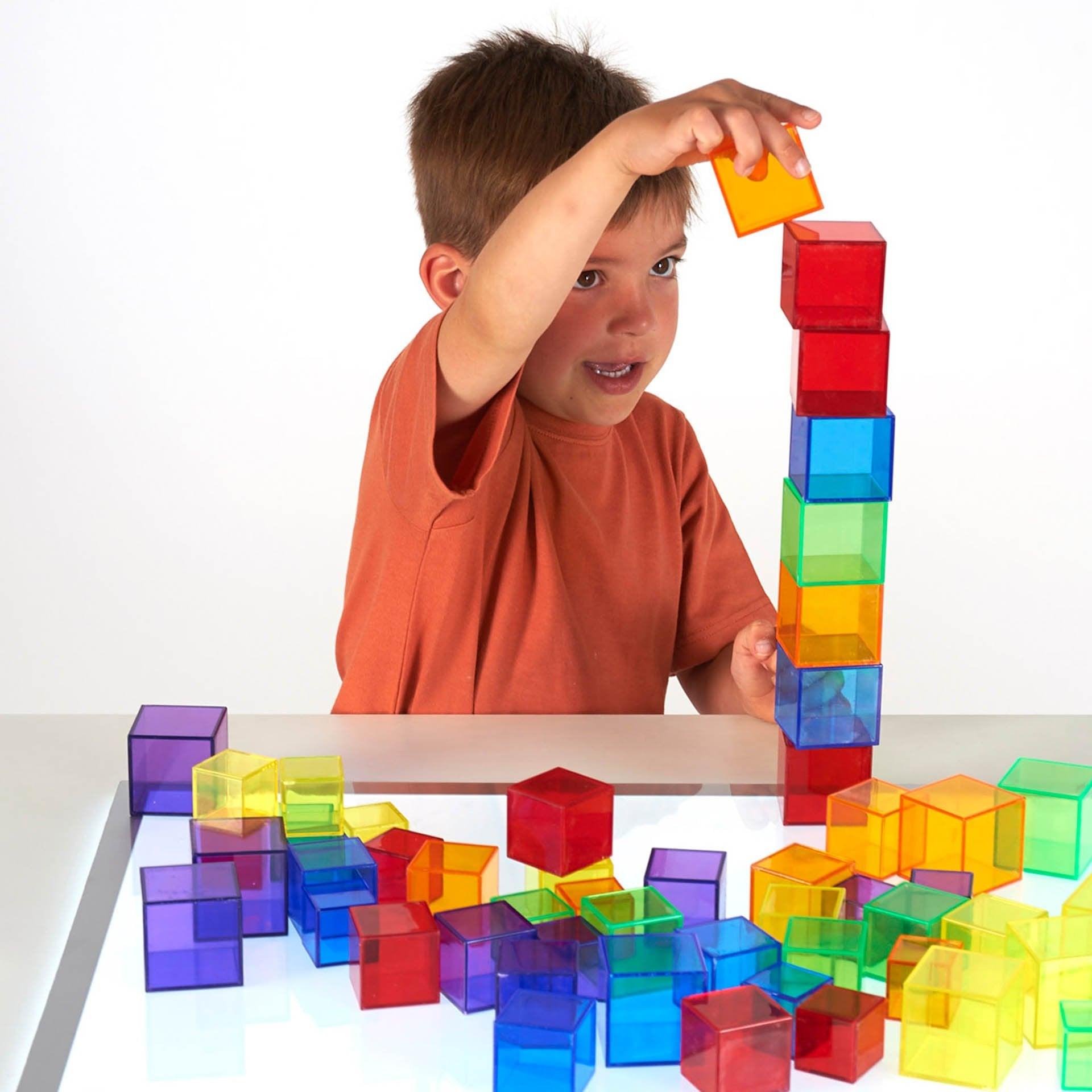 Tickit 73089 cubi traslucidi 54 pezzi colori
