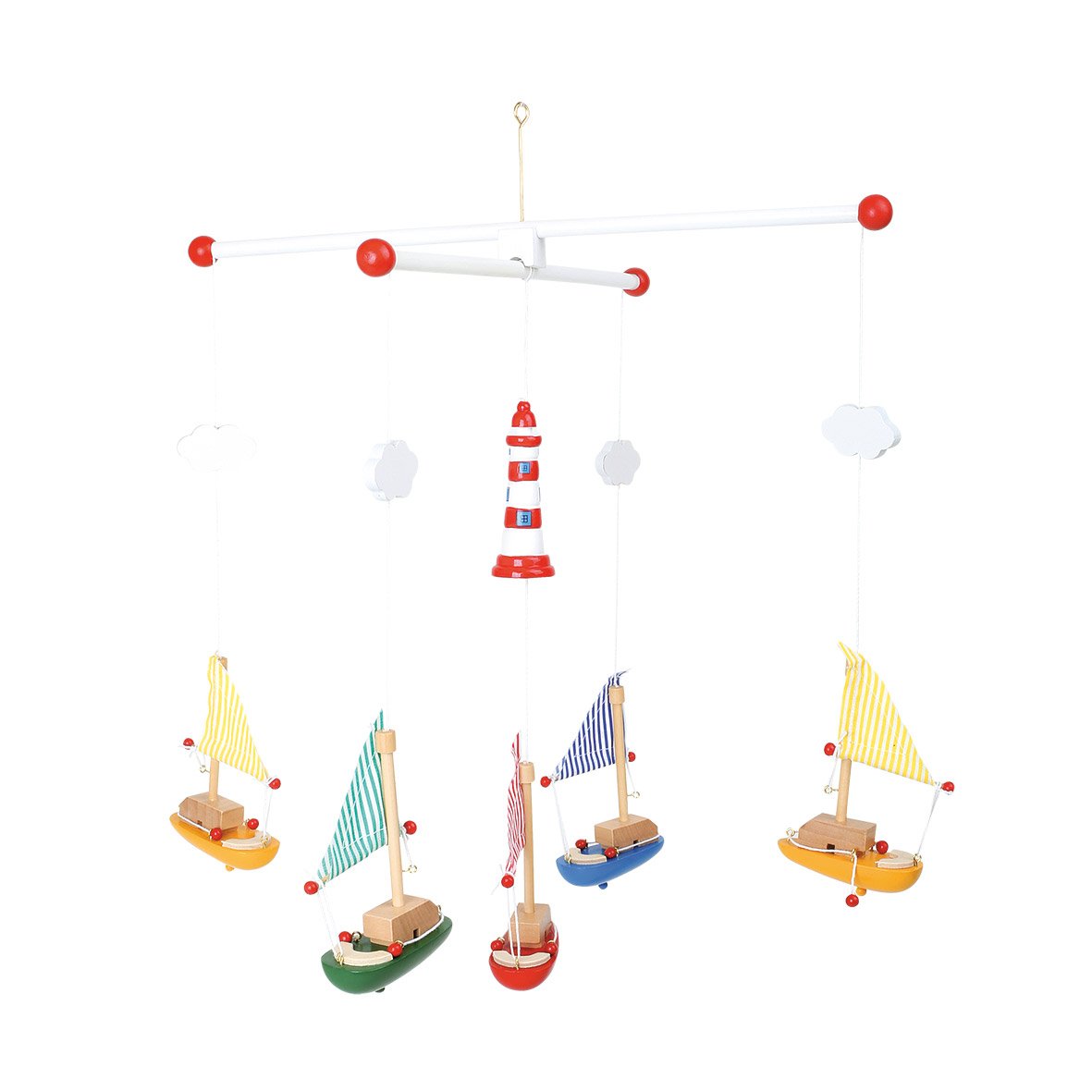 smallfoot 7205 giostrina barche a vela faro in legno
