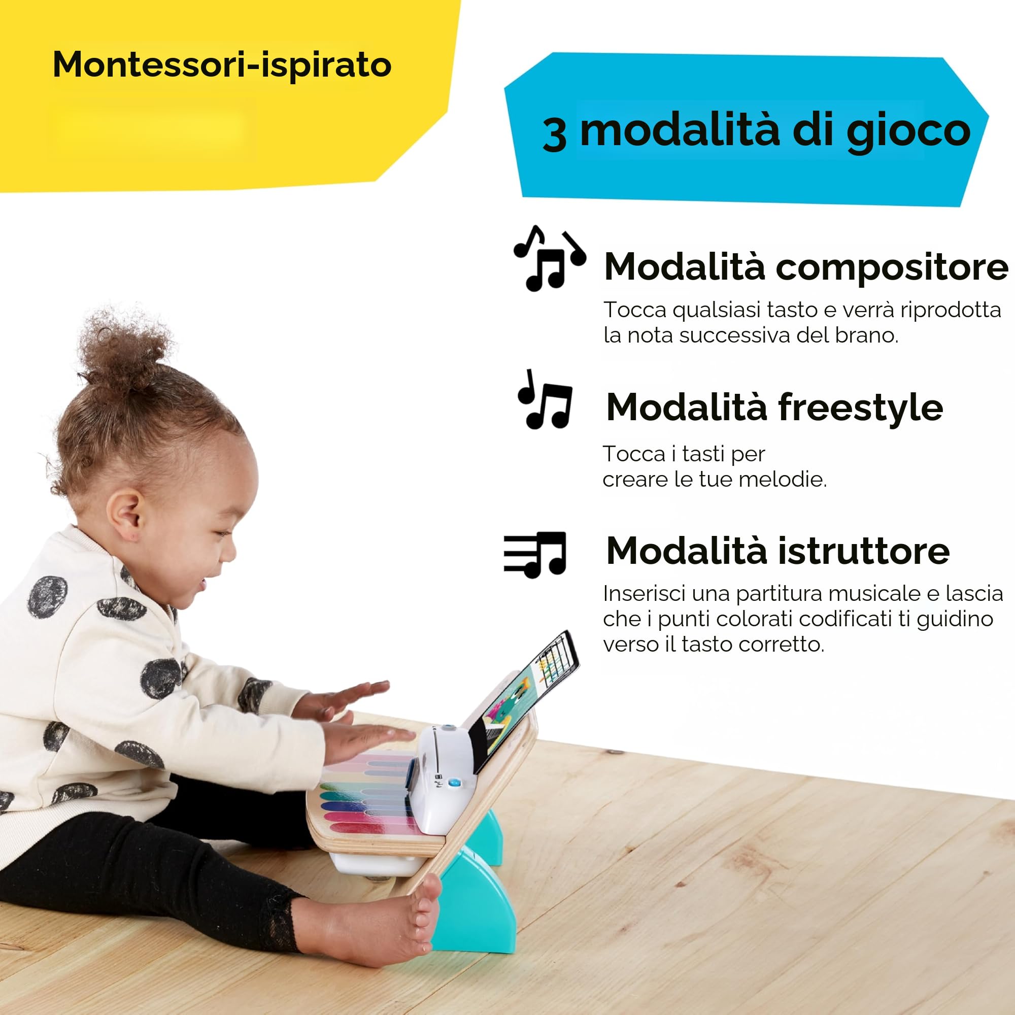 Baby Einstein Magic Touch pianoforte legno 6 mesi