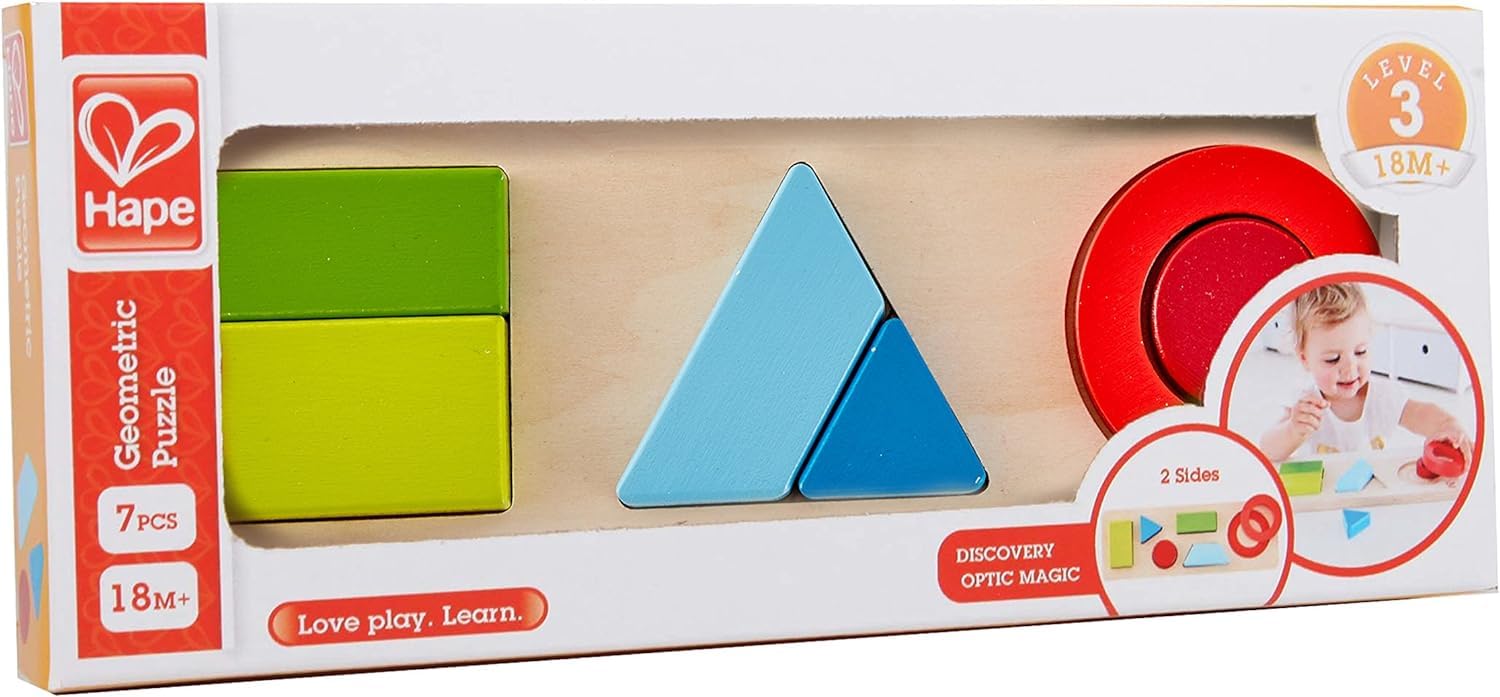 Hape E1615 puzzle in legno 2 livelli 18 mesi+