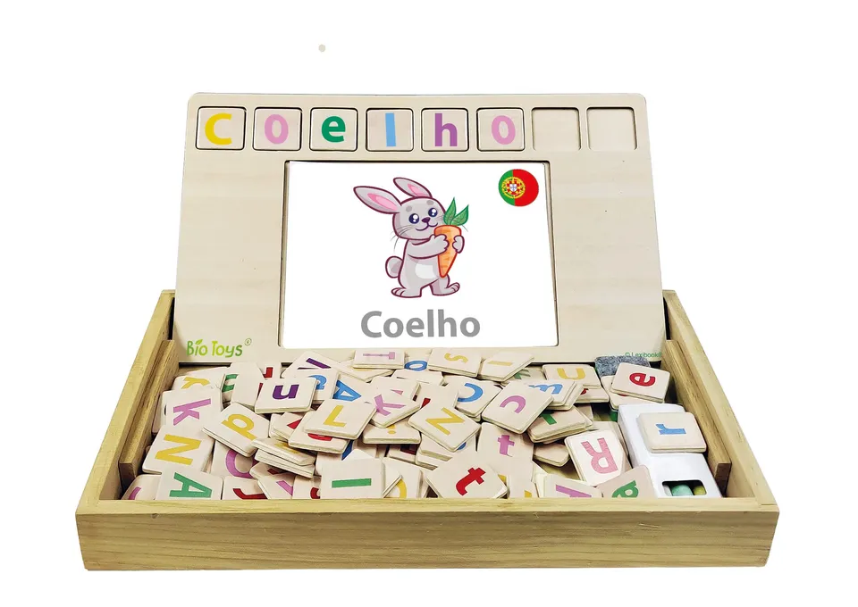 Lexibook Bio Toys Scuola di Parole Gioco Legno 50 Carte