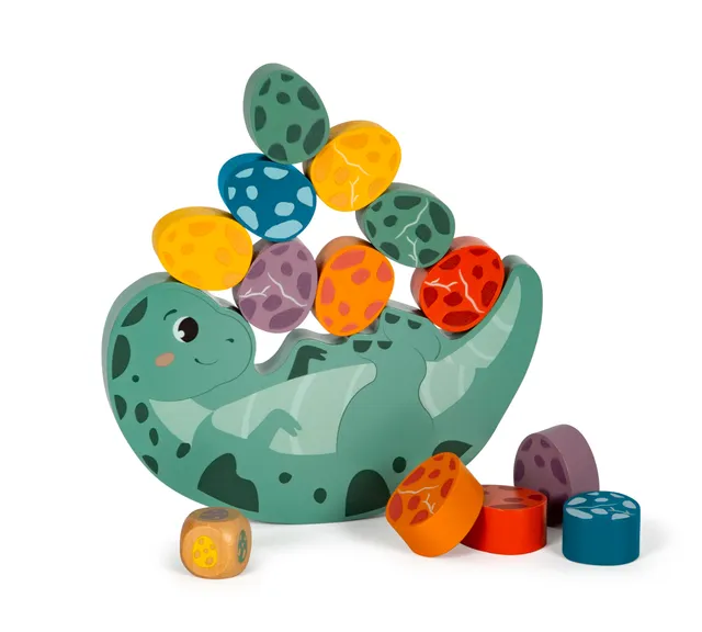 smallfoot Dino gioco di equilibrio legno 12 uova