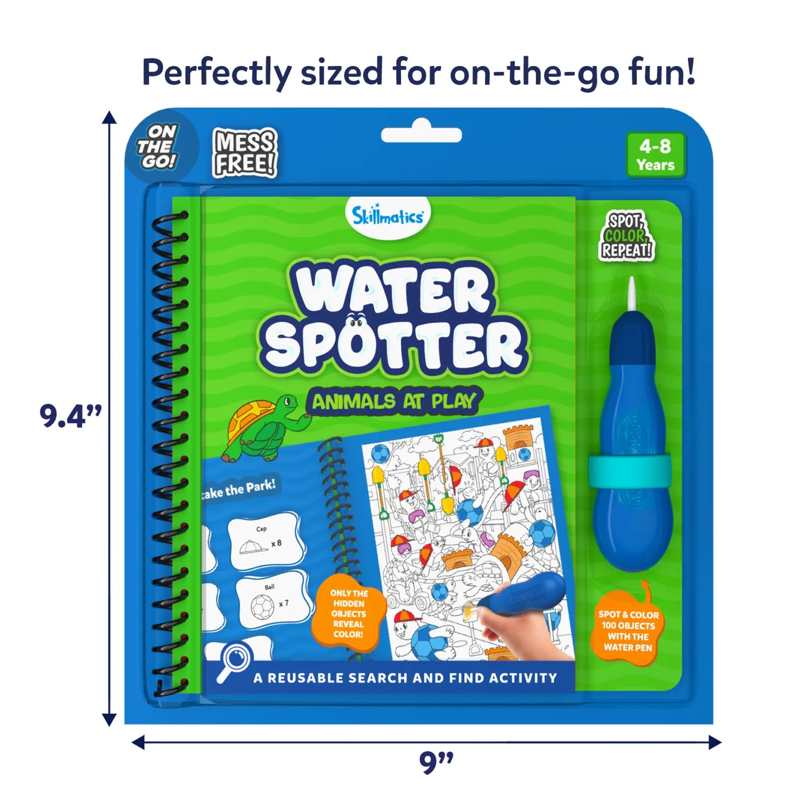 Skillmatics Water Spotter libro acqua animali 4-8 anni